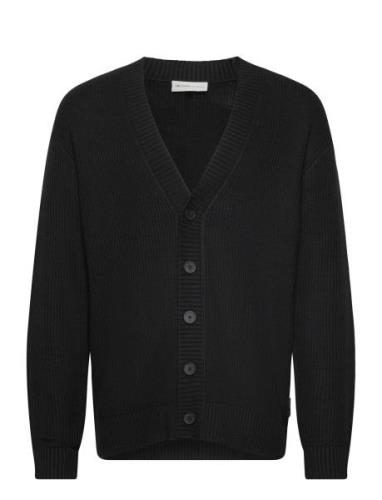 Relaxed Structure Cardigan Tops Knitwear Cardigans Black Tom Tailor