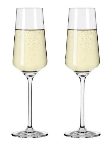 Licthweiss Champagneglas 2-P Home Tableware Glass Wine Glass White Win...