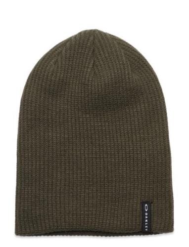 Back B Beanie 2.0 Accessories Headwear Beanies Khaki Green OAKLEY