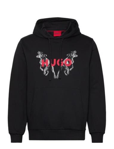 Dueleyo Tops Sweatshirts & Hoodies Hoodies Black HUGO