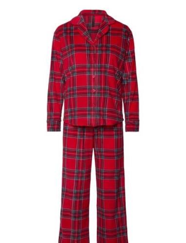 Fleece Pyjama Set Pyjamas Nattøj Red Hunkemöller