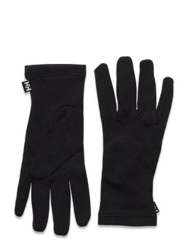 Hh Lifa Merino Glove Liner Handsker Black Helly Hansen