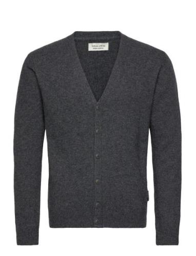 Cfkarl Lambswool Cardigan Tops Knitwear Cardigans Grey Casual Friday