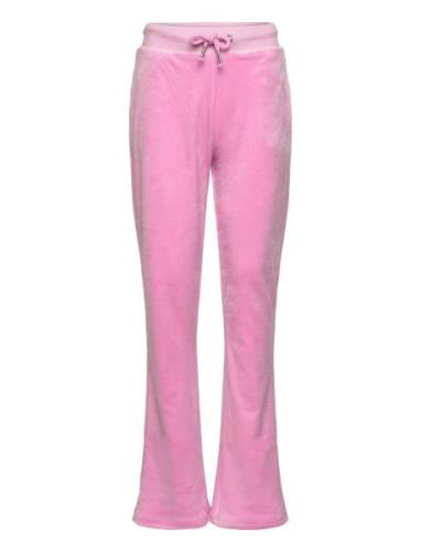 Diamante Bootcut Jogger Bottoms Sweatpants Pink Juicy Couture