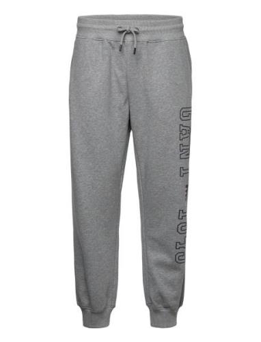 D.2 Retro Shield Sweatpants Bottoms Sweatpants Grey GANT