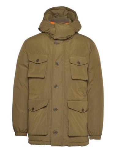 D2. Down Parka Parka Jakke Khaki Green GANT