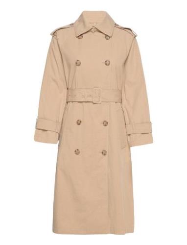 D1. Trench Coat Trenchcoat Frakke Beige GANT