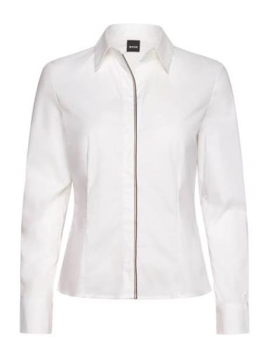 Bierdie_Tuesday_Hof Tops Shirts Long-sleeved White BOSS