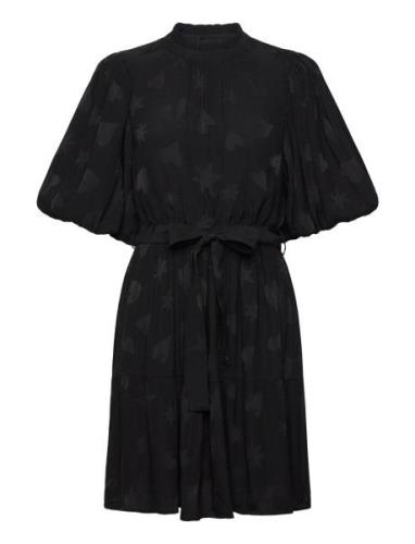 Roxy Jacquard Dress Kort Kjole Black Fabienne Chapot