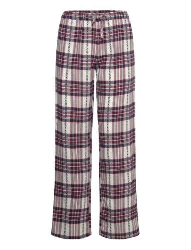 Grino - Night Trousers Pyjamasbukser Hyggebukser Burgundy Etam