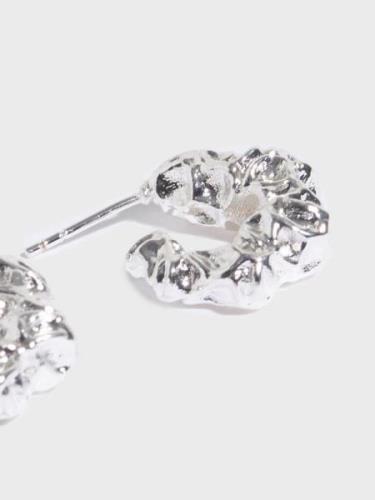 Muli Collection - Øreringe - Sølv - Structured Earrings 18mm - Smykker...
