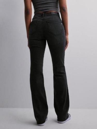 Only - High waisted jeans - Washed Black - Onlwauw Hw Flared BJ1097 No...