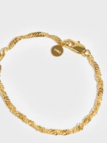 Muli Collection - Armbånd - Guld - Twisted Rope Bracelet - Smykker - B...