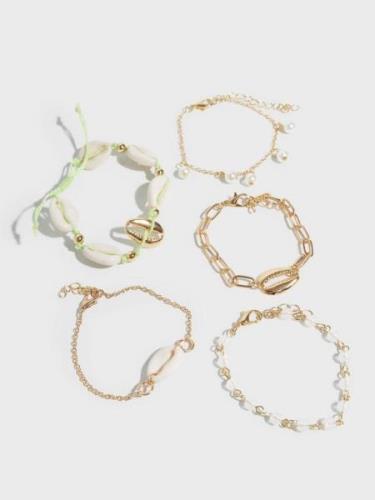 Vero Moda - Armbånd - Gold Colour - Vmzita Bracelet 5-Pack - Smykker -...