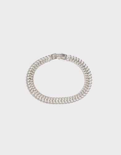 Muli Collection - Sølv - Silver Double Curb Chain Bracelet