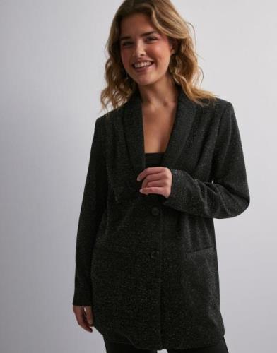 Only - Sølv - Onllippa-Alya L/S Loose Glit Blazer