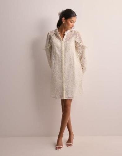 Neo Noir - Hvid - Abby Embroidery Dress