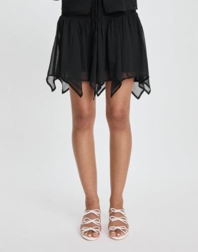 Nelly - Sort - Flowy Mini Skirt