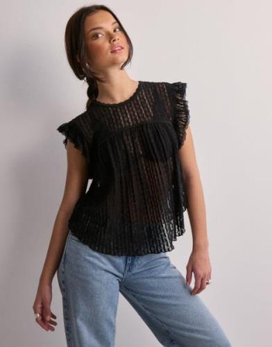 Nelly - Sort - Lovely Blouse Top