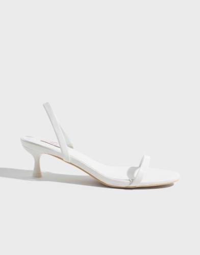 Nelly - Hvid - Simplicity Strap Heel