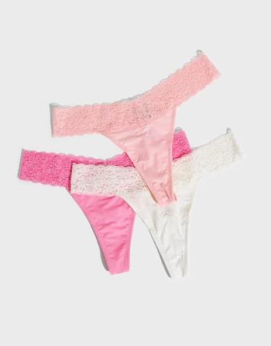 Nelly - Mønstret - Lovely Feels Thong 3-pack