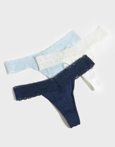 Nelly - Blå - Lovely Feels Thong 3-pack