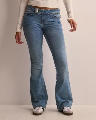 Vero Moda - Blå - Vmsigi Lr Db Button Sk Flar Jeans V