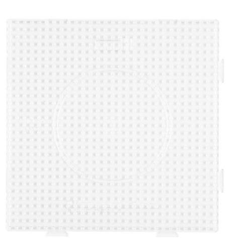 Hama Midi Perleplade - Stor Firkant - Transparent