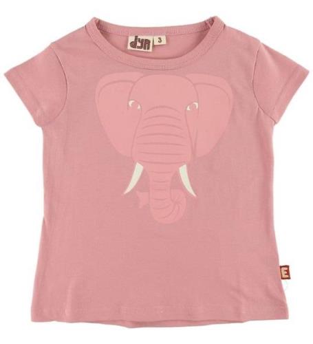DYR T-shirt - DYRWildlife - Rose Glow m. Elefant