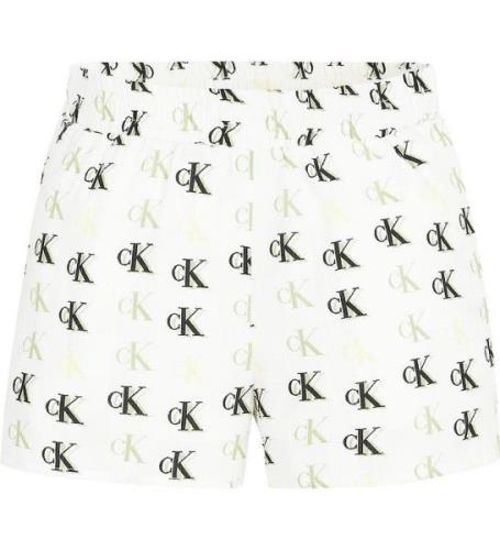 Calvin Klein Shorts - Monogram - Hvid/GrÃ¸n