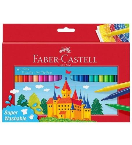 Faber-Castell Tuscher - BÃ¸rn - 50 stk. - Multifarvet
