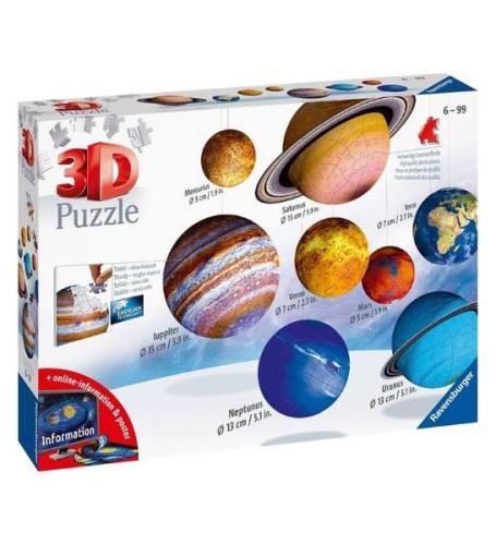 Ravensburger 3D Puslespil - 522 Brikker - Solar System