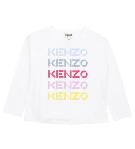 Kenzo Bluse - Hvid m. Tekst