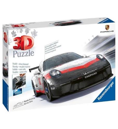 Ravensburger Puslespil - 136 Brikker - 3D - Porsche GT3 Cup