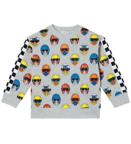Stella McCartney Kids Sweatshirt - GrÃ¥meleret m. Hjelme