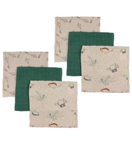 Pippi Baby Stofbleer - 6-Pak - 65x65 cm - Deep Lichen Green