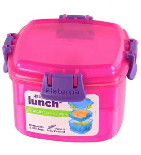 Sistema Madkasse - Lunch Snacks - 400 ml - Pink