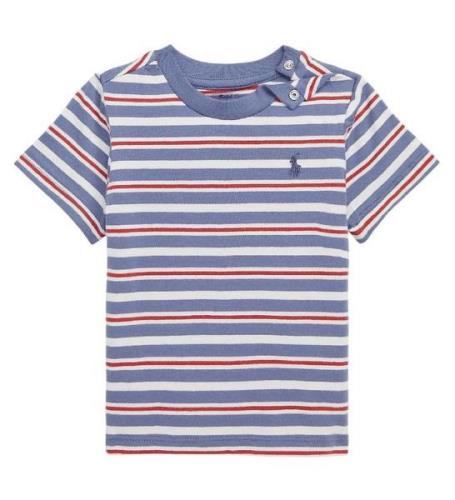 Polo Ralph Lauren T-shirt - SBTS II - BlÃ¥/Hvidstribet