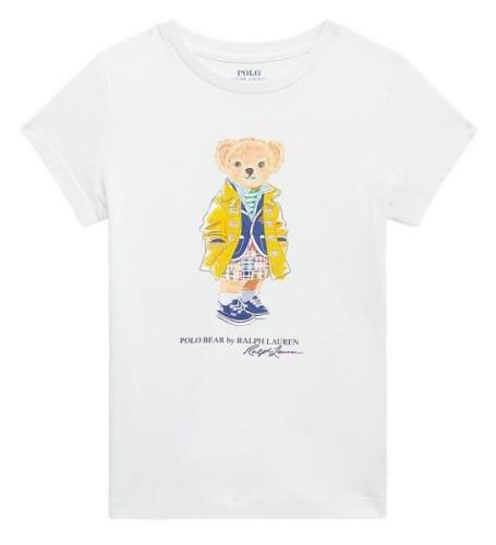 Polo Ralph Lauren T-shirt - Watch Hill - Hvid m. Bamse