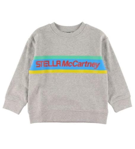 Stella McCartney Kids Sweatshirt - GrÃ¥meleret m. Stribe