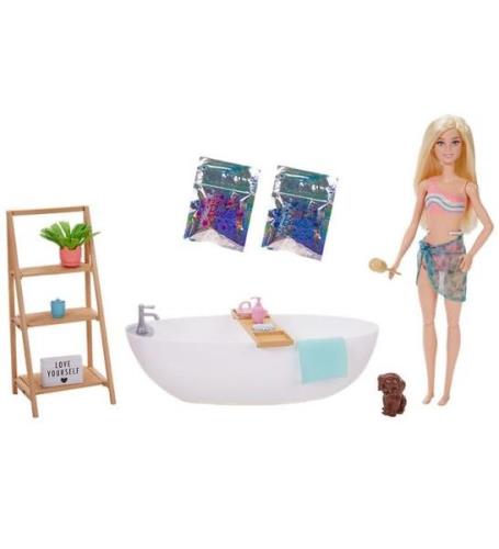 Barbie DukkesÃ¦t - Confetti Bathtub Playset