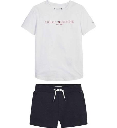 Tommy Hilfiger SÃ¦t - T-shirt/Shorts - Essential - Desert Sky