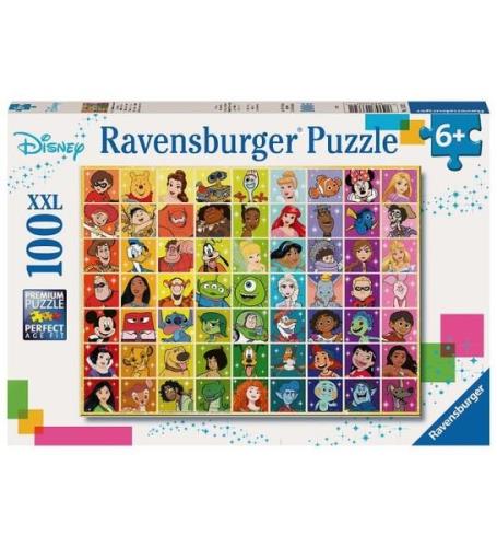 Ravensburger Puslespil - 100 Brikker - Disney Multi Character