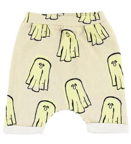 Popupshop Baggy Shorts - Creme m. SpÃ¸gelser