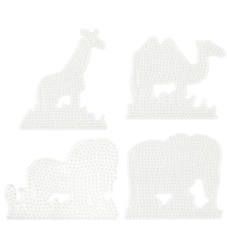 Hama Midi Perleplader - 4 stk - LÃ¸ve/Kamel/Elefant/Giraf
