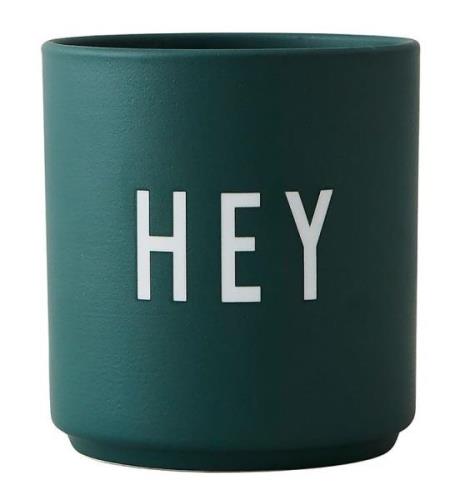 Design Letters Kop - Favourite Cups - PorcelÃ¦n - MÃ¸rkegrÃ¸n Hey