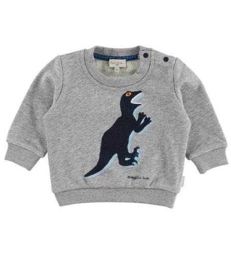 Paul Smith Baby Sweatshirt - Ventura - GrÃ¥meleret m. Dinosaur
