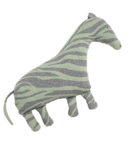 Smallstuff Bamse - 40 cm - Zebra - GrÃ¥/GrÃ¸n