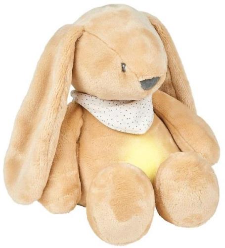 Nattou Sovebamse m. Natlys/Lyd - Sleepy Bunny - Pale Brown