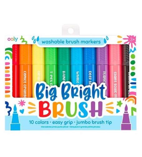 Ooly Jumbo Tusher - Big Bright Brush - 10 Stk - Multifarvet
